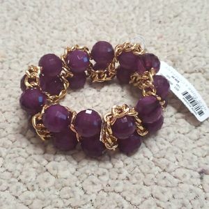 Purple stretch bracelet
